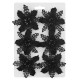 New Year's decoration Flower Christmas mini - black