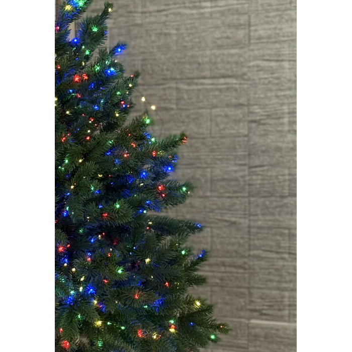 LED Garland Rosa 100 meters, LEDs of different colors on green wire, 1000 LED, with remote control