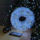 LED Garland Rosa Tinsel 50 meters, cool white color LEDs on green wire, 1500 LED, with remote control