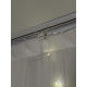 LED Curtain Garland Rosa Rain 3x3 m, 300 LED, warm white, USB powered, with remote control, 8 modes