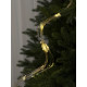 LED Cluster Garland Rosa "Ponytail" 2 meters, 25 strands, 500 LED, warm white, white wire, with remote control
