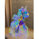 Christmas Decoration Unicorn Small Holographic with LED Lighting