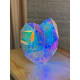 Christmas Decoration Heart Holographic with LED Lighting