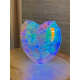 Christmas Decoration Heart Holographic with LED Lighting