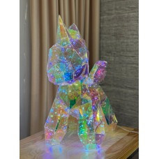 Єдиноріг великий голографічний з LED підсвічуванням (арт. 3180)