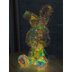 Christmas Decoration Bunny Holographic with LED Lighting