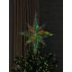 Christmas Decoration Tree Topper Medium Star Holographic with LED Lighting