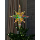 Christmas Decoration Tree Topper Small Star Holographic with LED Lighting