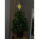 Christmas Decoration Tree Topper Small Star Holographic with LED Lighting