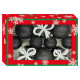 Christmas tree ornaments set box-7 black – 10pcs