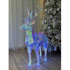 Олень великий голографічний з LED підсвічуванням (арт. 3457)