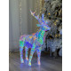 Новогоднее украшение Олень голографический с LED-подсветкой
