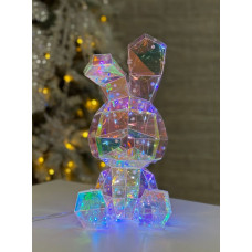 Зайчик малий  голографічний з LED підсвічуванням (арт. 3494)
