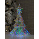 Christmas Decoration Small Holographic Tree with LED Lighting