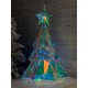 Новогоднее украшение Ёлка большая голографическая с LED-подсветкой