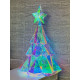 Новогоднее украшение Ёлка большая голографическая с LED-подсветкой