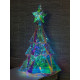 Новогоднее украшение Ёлка большая голографическая с LED-подсветкой