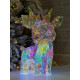 Christmas Decoration Holographic Deer with LED Lighting