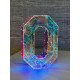 LED Decoration Number Zero Holographic with LED Lighting