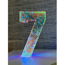 Цифра сім голографічна з LED підсвічуванням (арт. 3507)