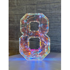 Цифра вісім голографічна з LED підсвічуванням (арт. 3508)