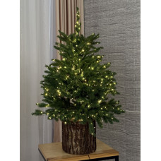 Ёлка на пеньке с гирляндой 1 м (арт. 3510)