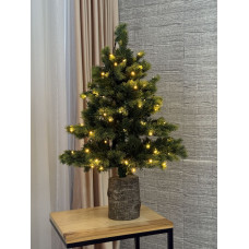 Ёлка на пеньке с гирляндой 1 м (арт. 3513)