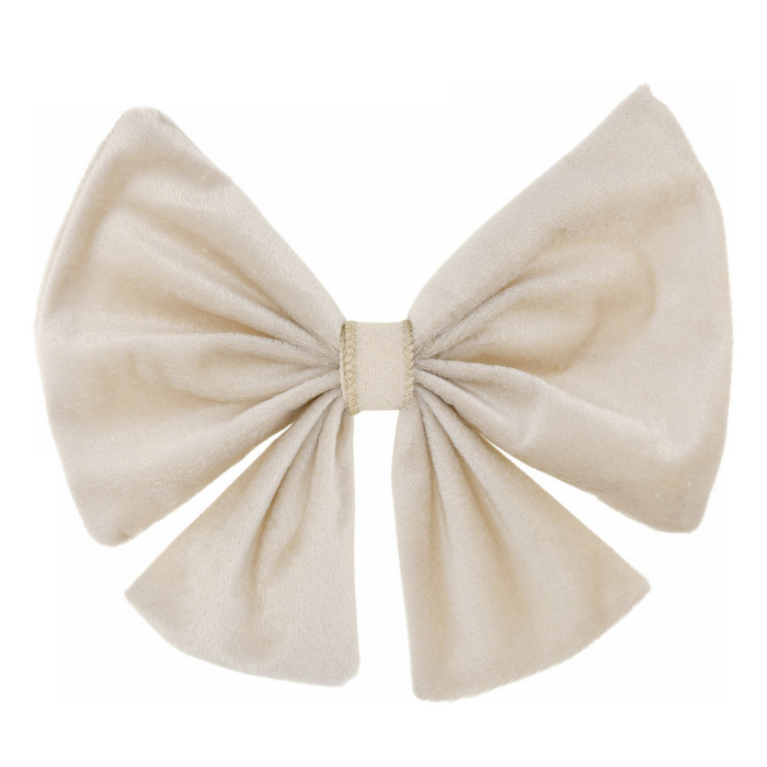 Новогоднее украшение Бант бежевый ручной работы