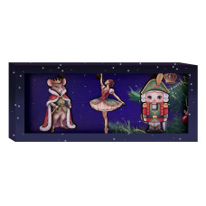 Набір дерев’яних новорічних прикрас (арт. 3555)