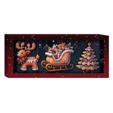 Набір дерев’яних новорічних прикрас (арт. 3556)