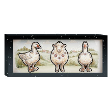 Набір дерев’яних новорічних прикрас (арт. 3573)