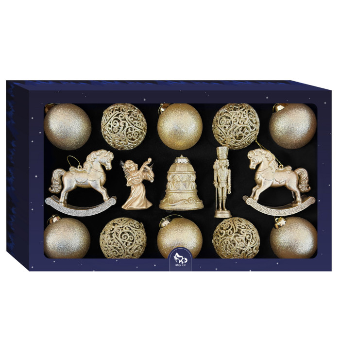 Набір новорічних 3D іграшок (арт. 3602)