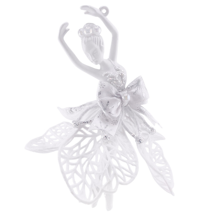 Новорічна фігурка Балерина біла