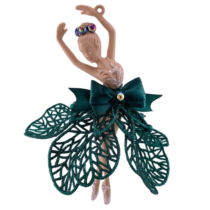 Новорічна фігурка Балерина зелений
