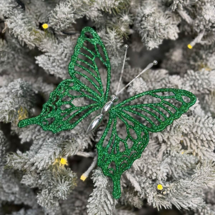 Christmas decoration Medium green Butterfly