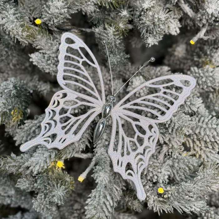 Christmas decoration Medium White Butterfly
