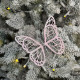 Christmas decoration Small pink Butterfly