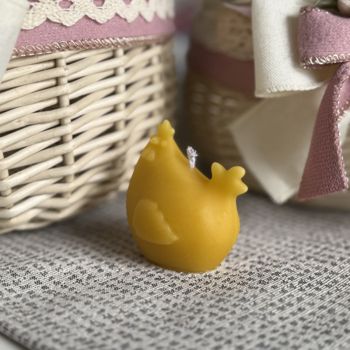 Великодня свічка курочка жовта