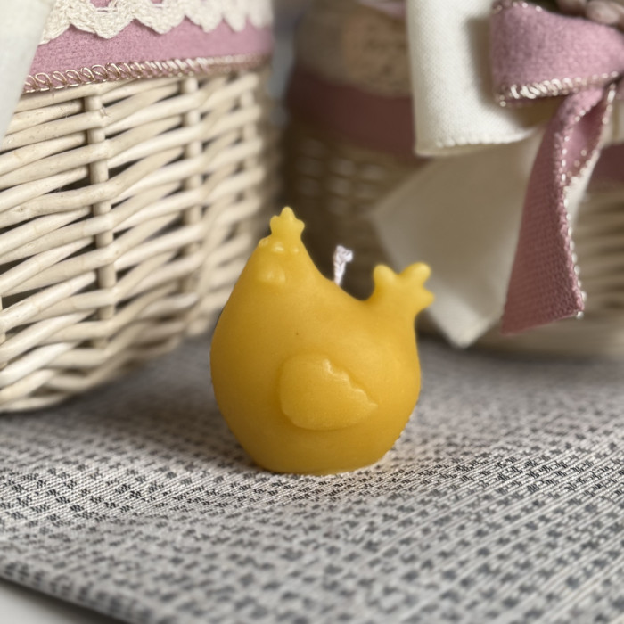 Великодня свічка курочка жовта