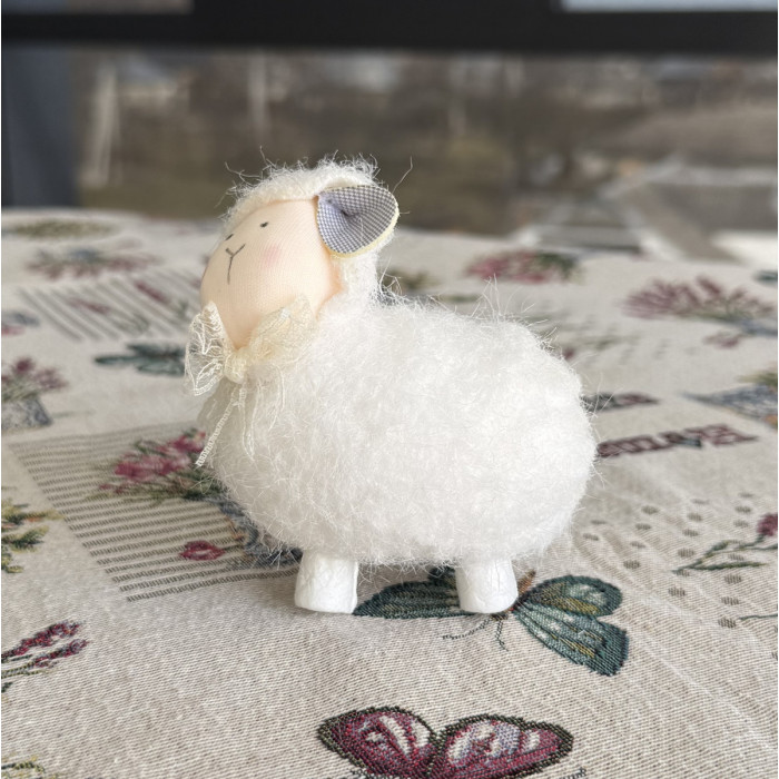 Великодній декоративний баранчик білий