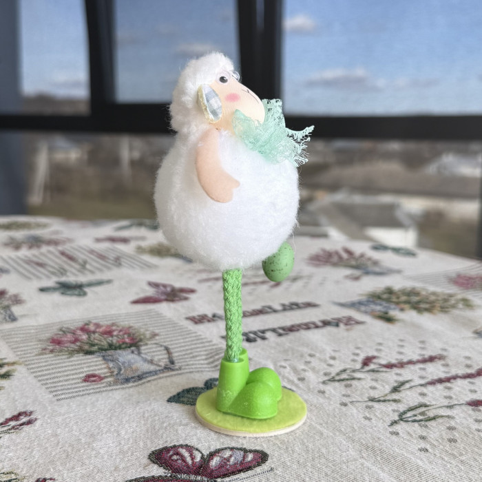 Великодній декоративний баранчик білий