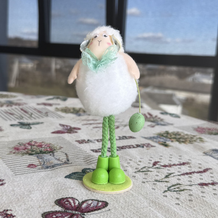 Великодній декоративний баранчик білий