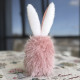 Великодній декоративний зайчик рожевий малий