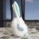 Великодній декоративний зайчик білий малий