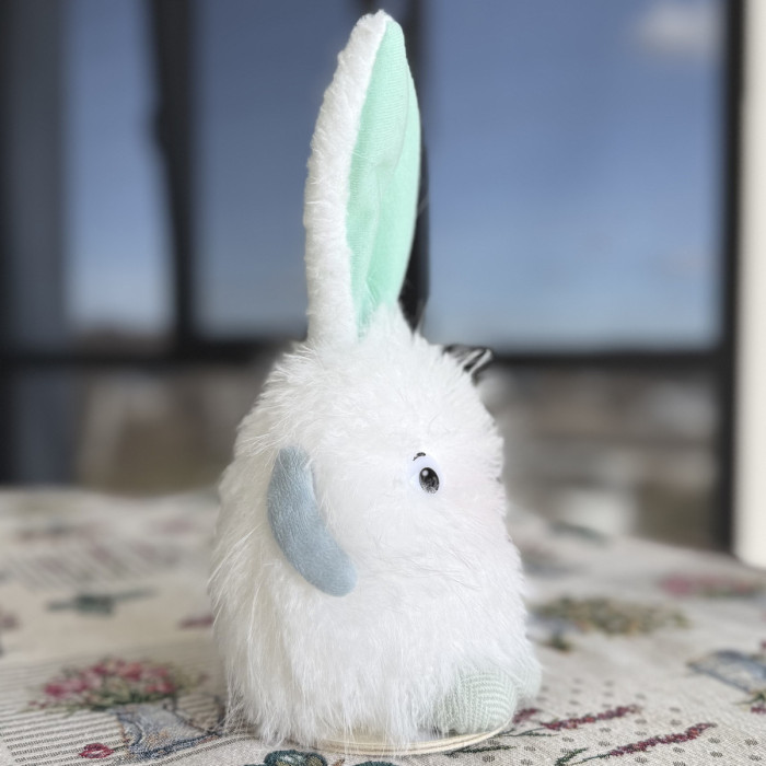 Великодній декоративний зайчик білий великий