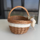 Великодній кошик ручної роботи з натуральної лози з декором, великий