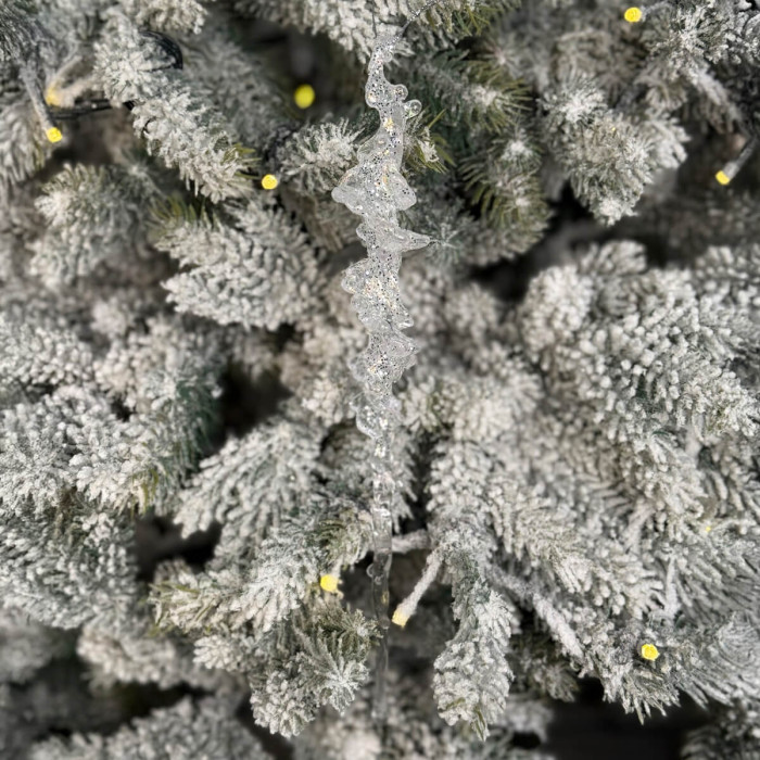 Прикраса новорічна Бурулька 26см - діамант