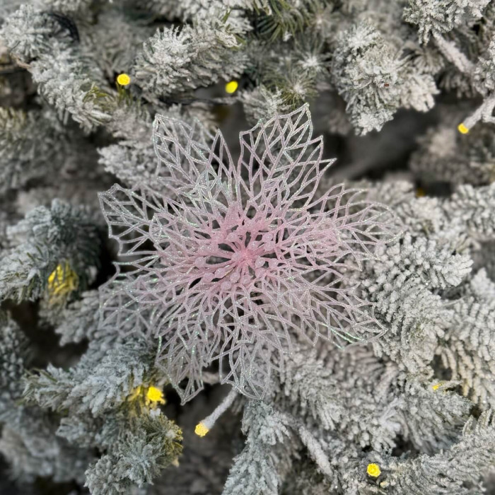 New Year's decoration Flower Christmas cobweb - pink