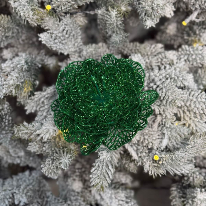 New Year's decoration Christmas flower medium - green