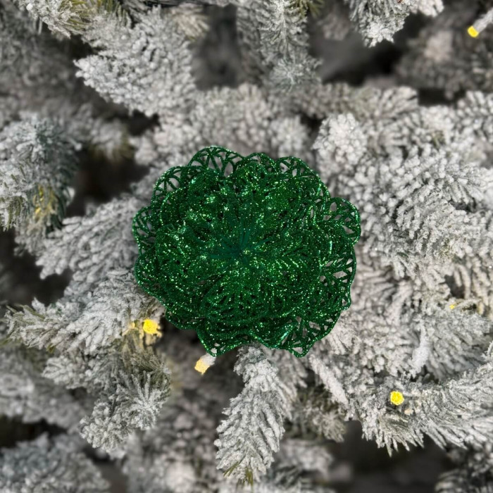 New Year's decoration Christmas flower mini - green